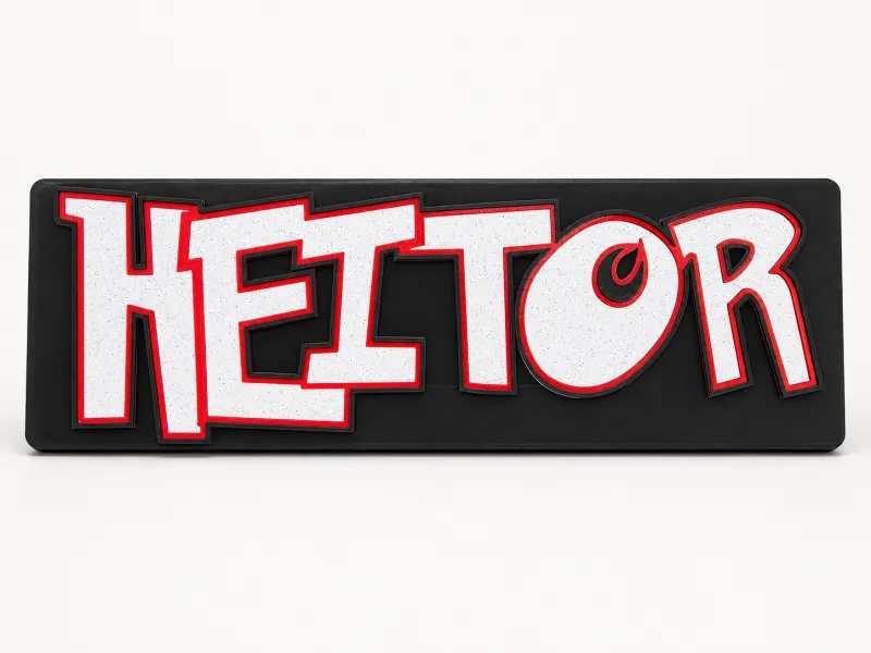 Letreiro personalizado multicolor