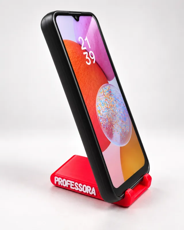 Suporte de Celular 3D Personalizado – Professor e Professora